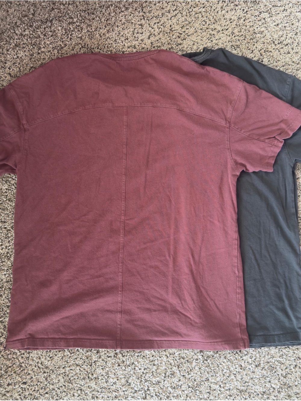 Alphalete Men's Crew Neck T-Shirt - Brown, Maroon, Charcoal, Teal - Picture 3 of 6